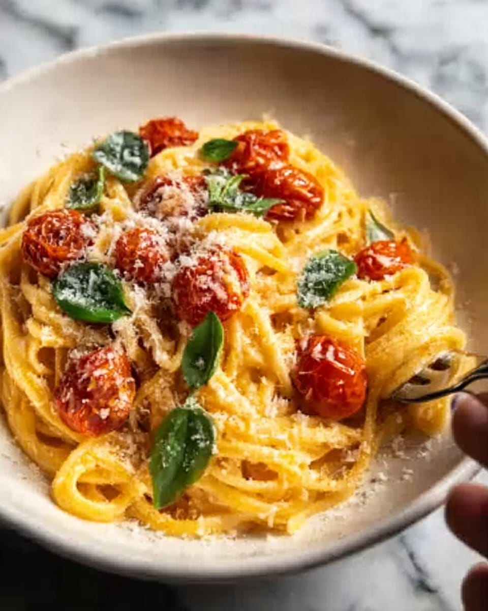 Roasted Tomato and Garlic Ricotta Pasta Recipe - Recipe Image