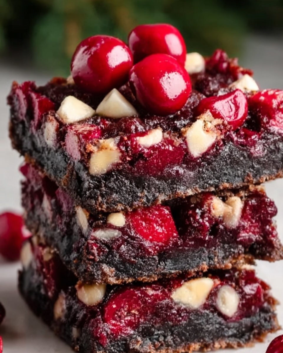 Christmas Cherry Bars Recipe - Recipe Image