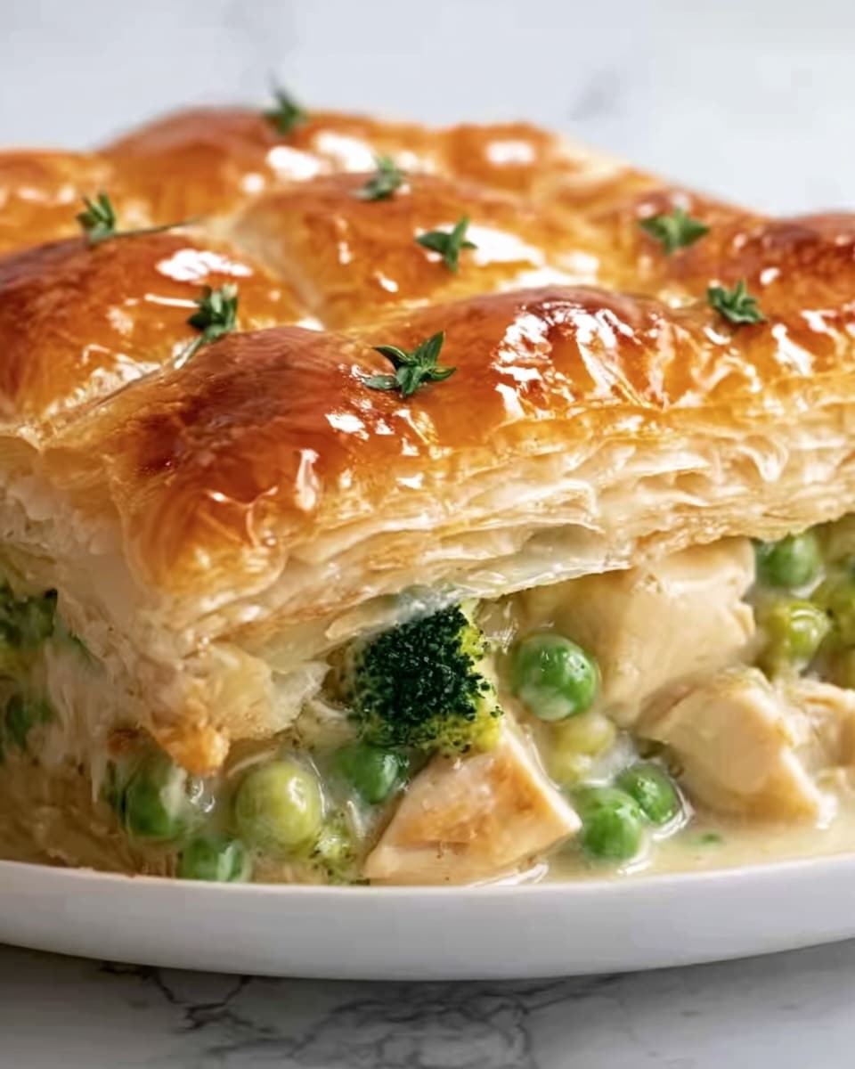 Chicken & Broccoli Pot Pie Recipe - Recipe Image