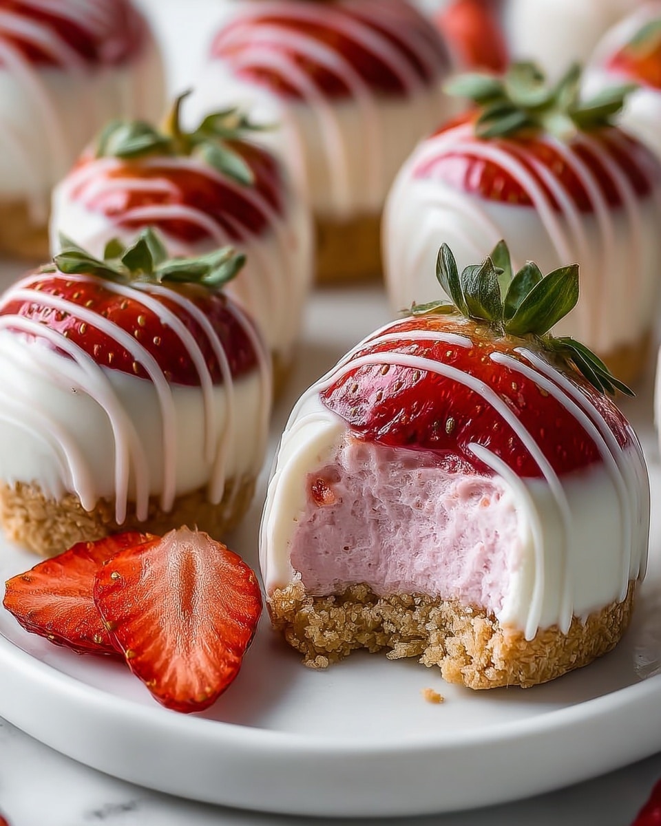 Strawberry Cheesecake Bites: The Perfect No-Bake Dessert Recipe - Recipe Image