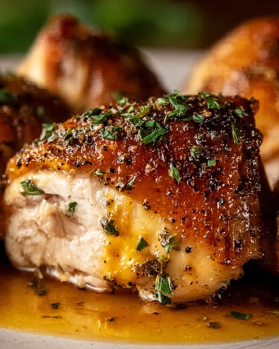 Baked Crispy Chicken Thighs Recipe - Recipe Image