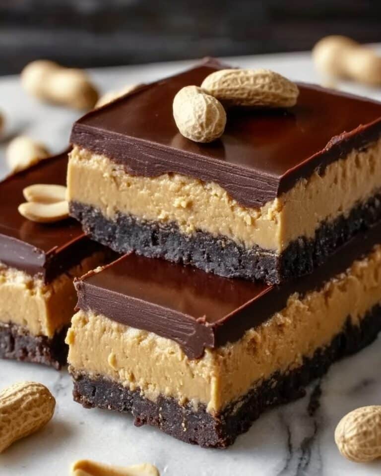 Peanut-Chocolate Cheesecake Bars Recipe
