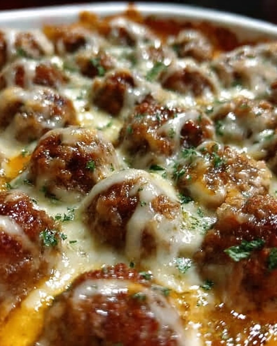 Dump and Bake Meatball Casserole Recipe - Recipe Image