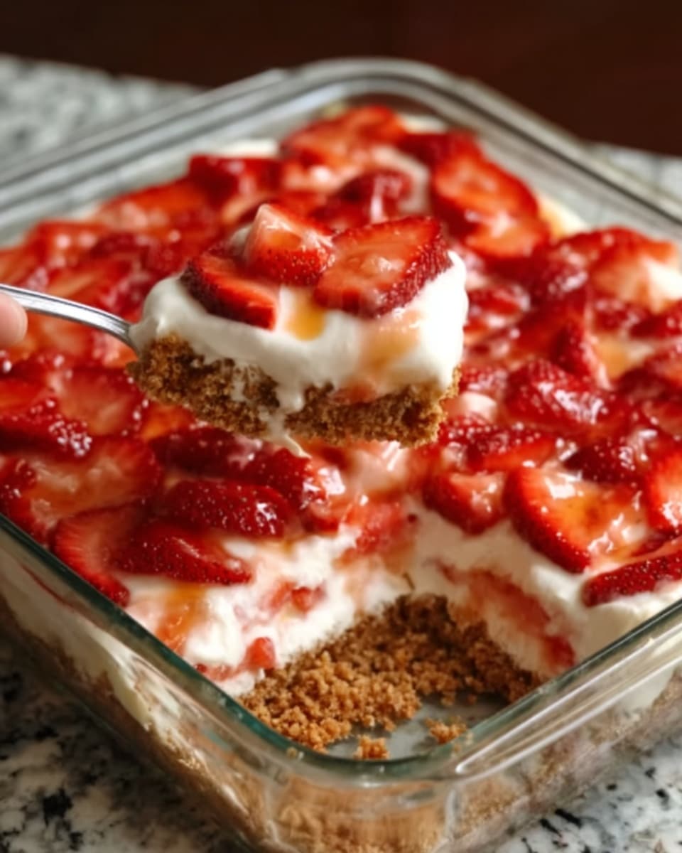 Strawberry Pretzel Salad Recipe - Recipe Image