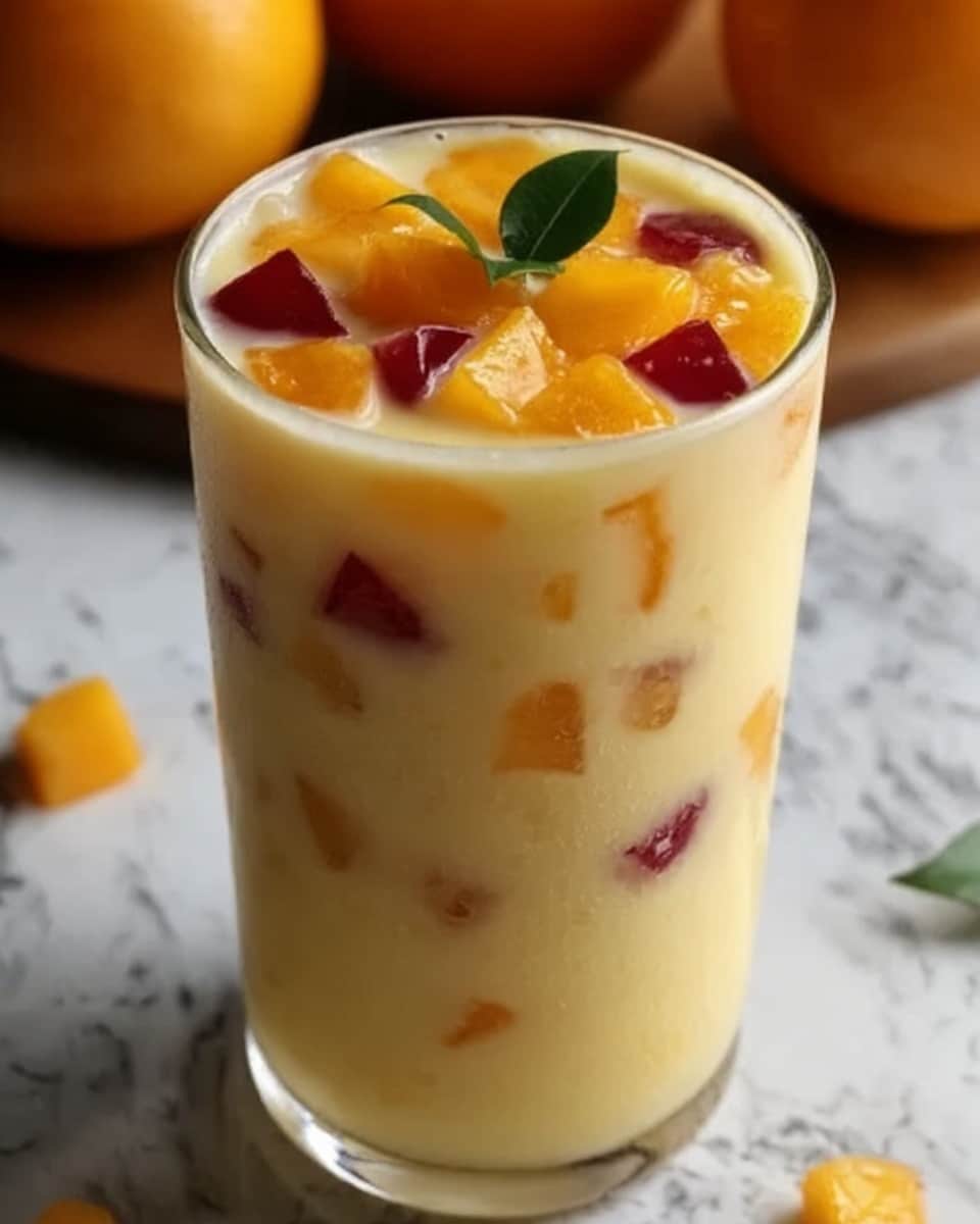 Iced Peach Colada Recipe - Recipe Image
