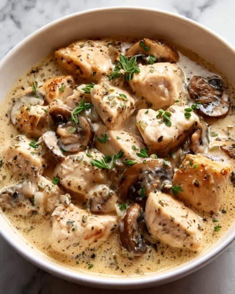 Creamy Mushroom Chicken and Wild Rice Soup Recipe