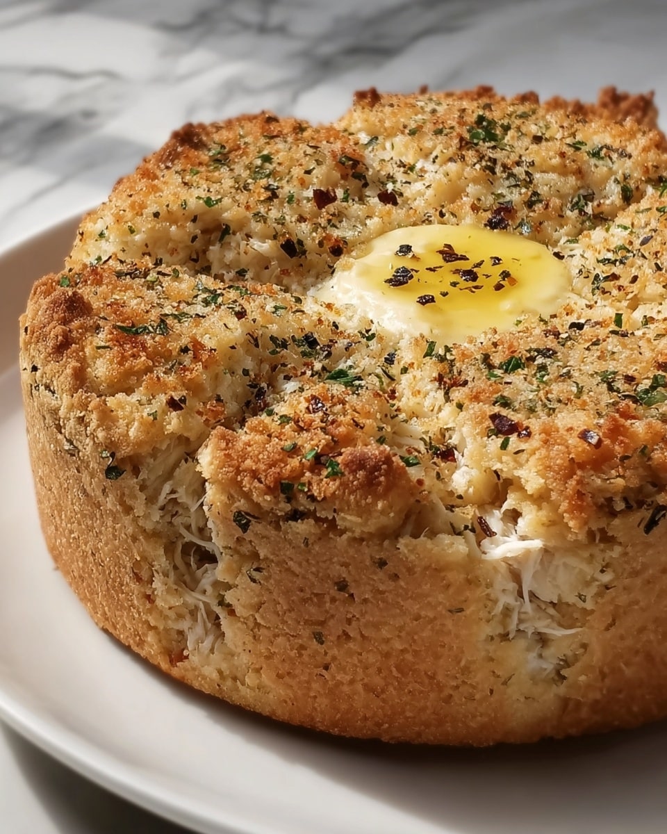 Crab Stuffed Cheddar Bay Biscuits with Lemon Butter Recipe - Recipe Image