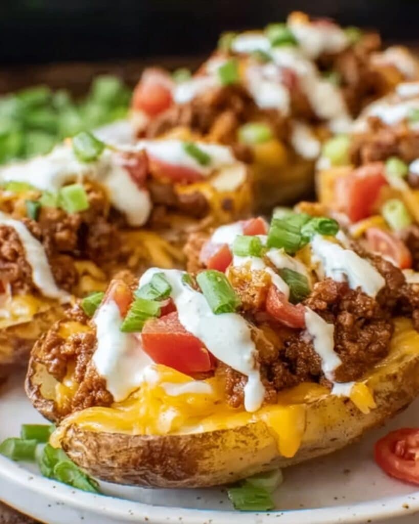 Cheesy Taco Potatoes Recipe