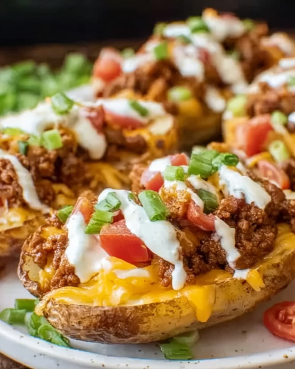 Cheesy Taco Potatoes Recipe - Recipe Image