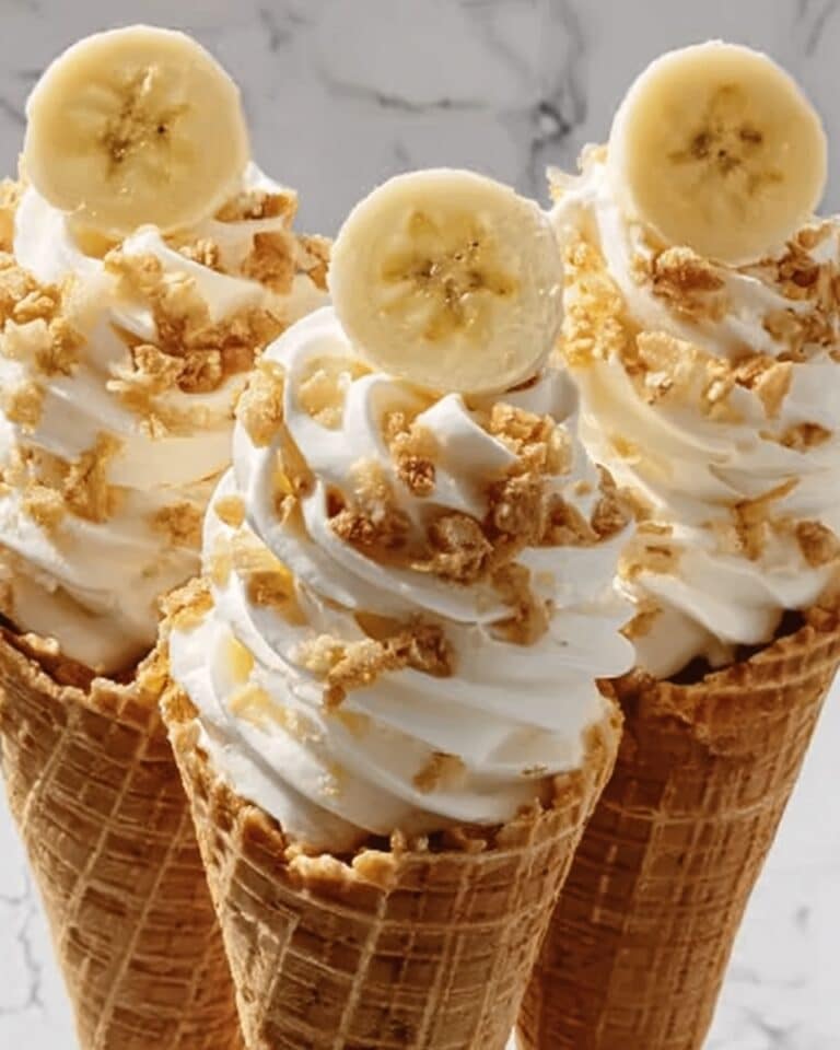 Banana Pudding Cheesecake Cones Recipe