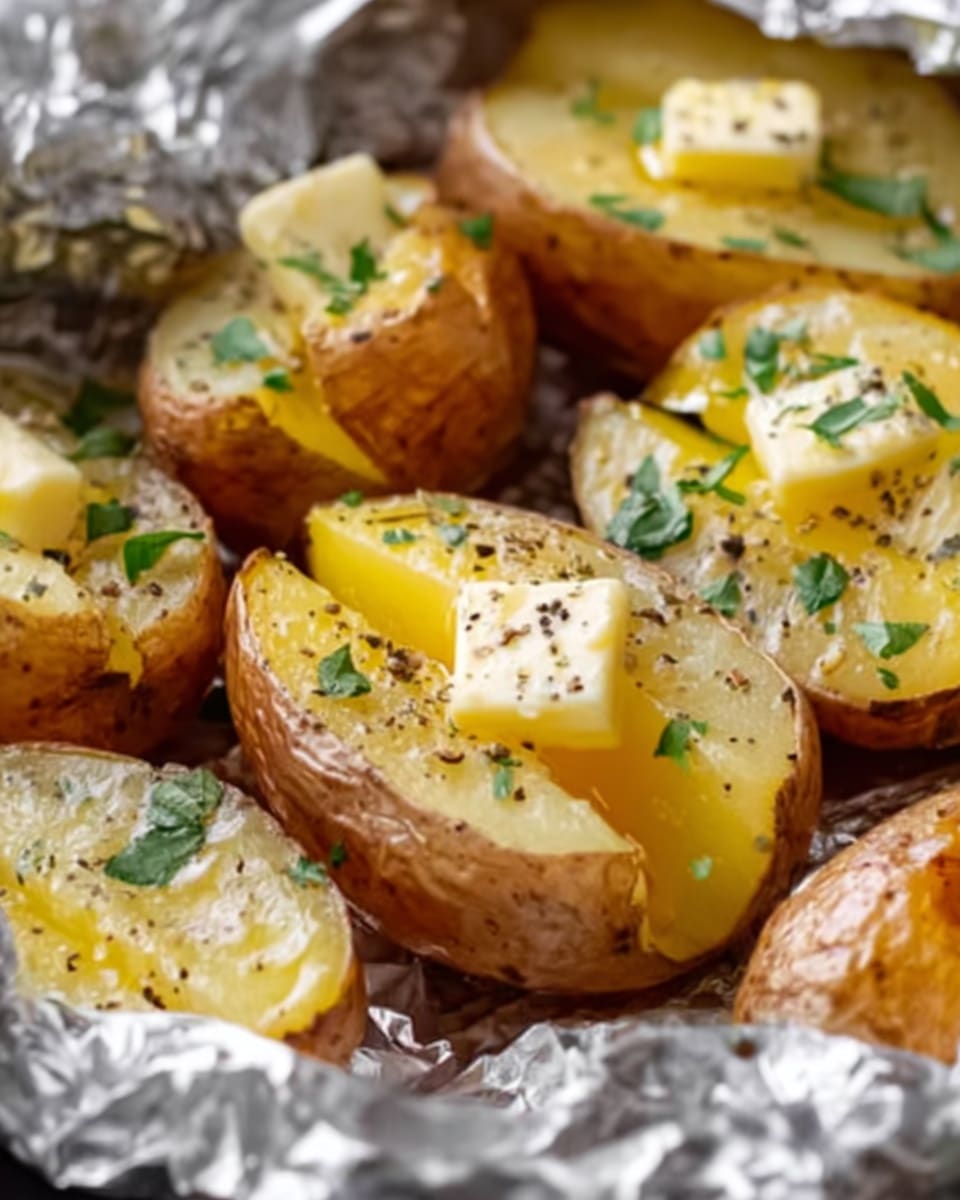 Crock Pot Foil-Wrapped Potatoes Recipe - Recipe Image