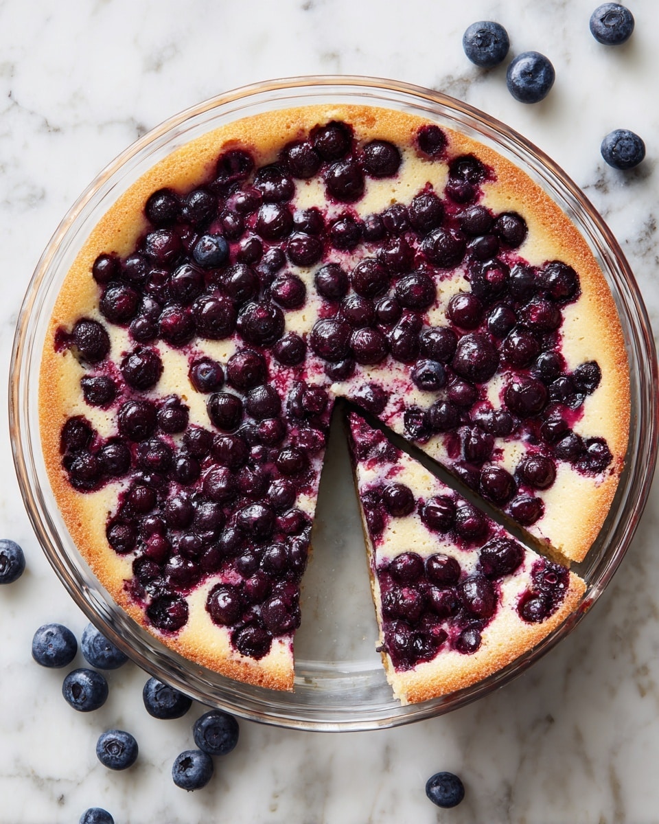 Crustless Blueberry Pie Recipe - Recipe Image