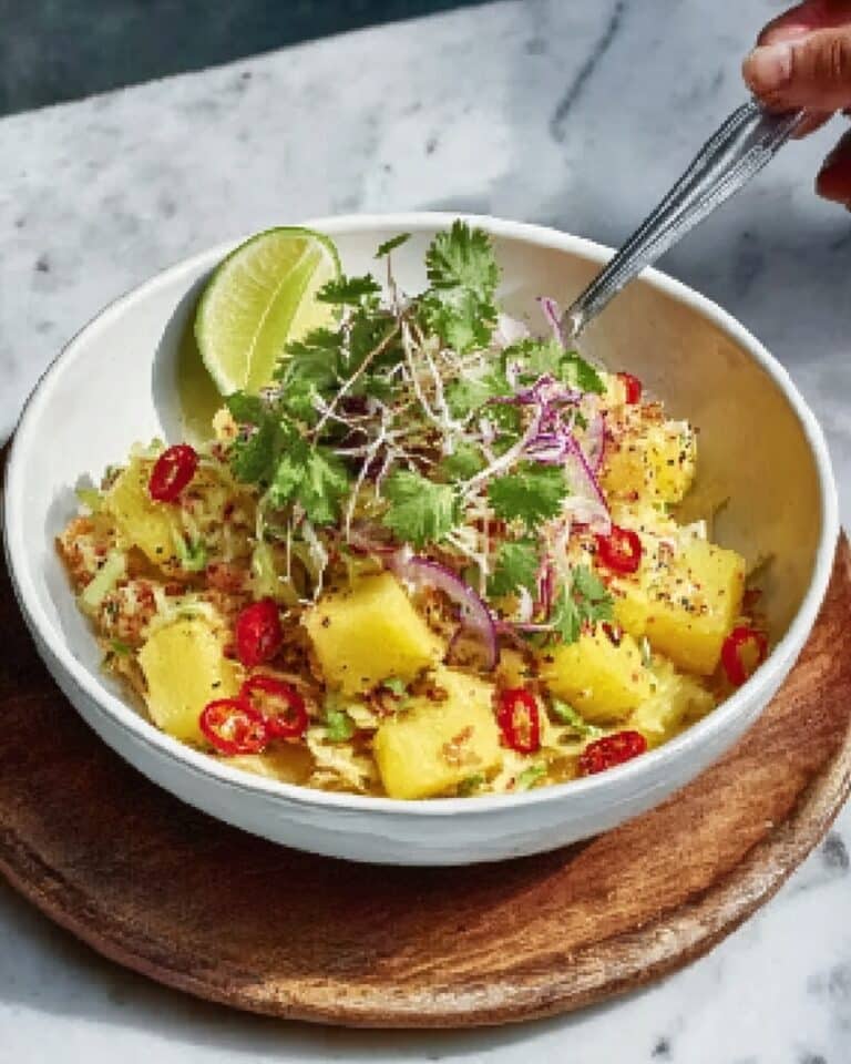 Spicy Pineapple Slaw Recipe