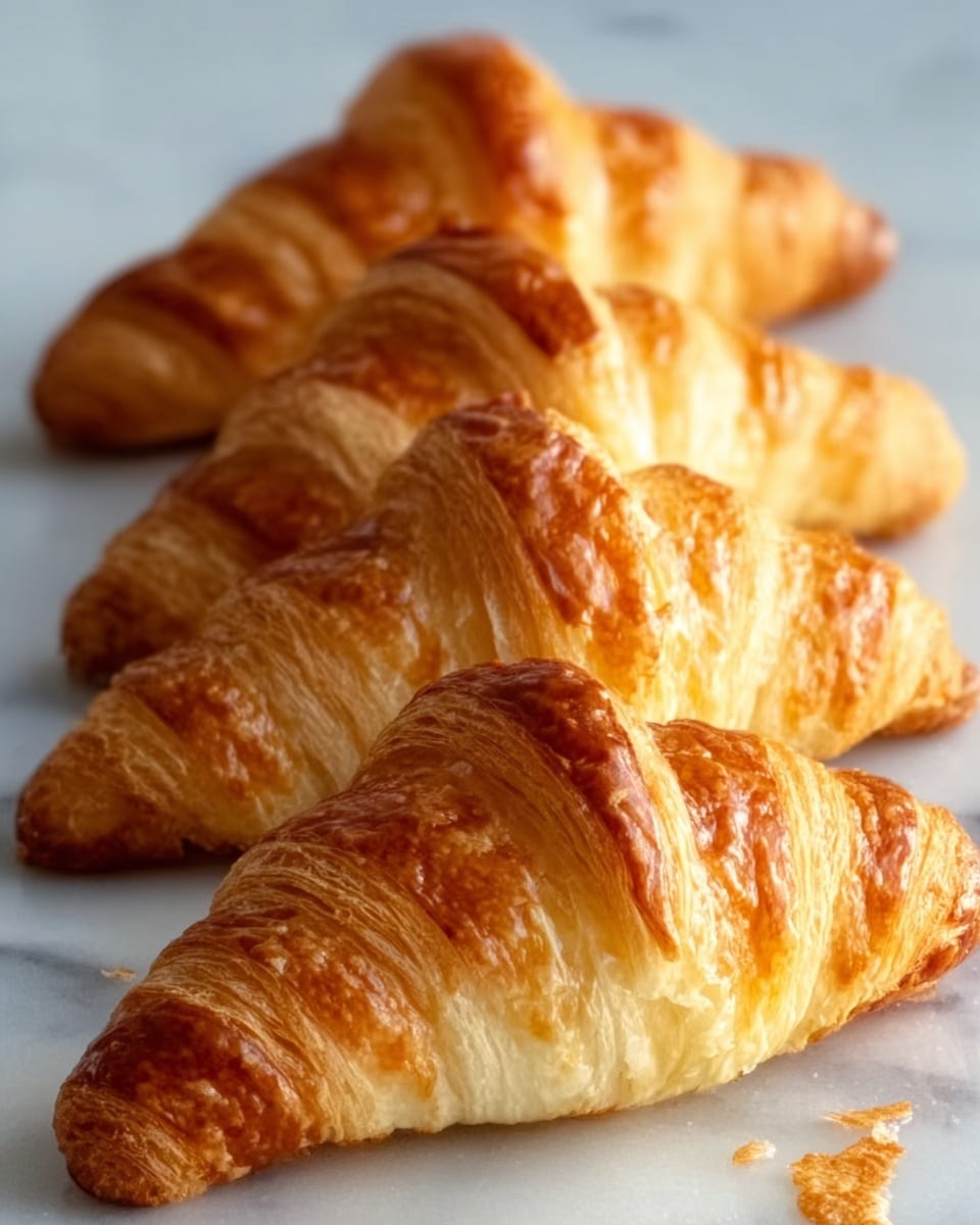 Homemade Flaky Croissants Recipe - Recipe Image