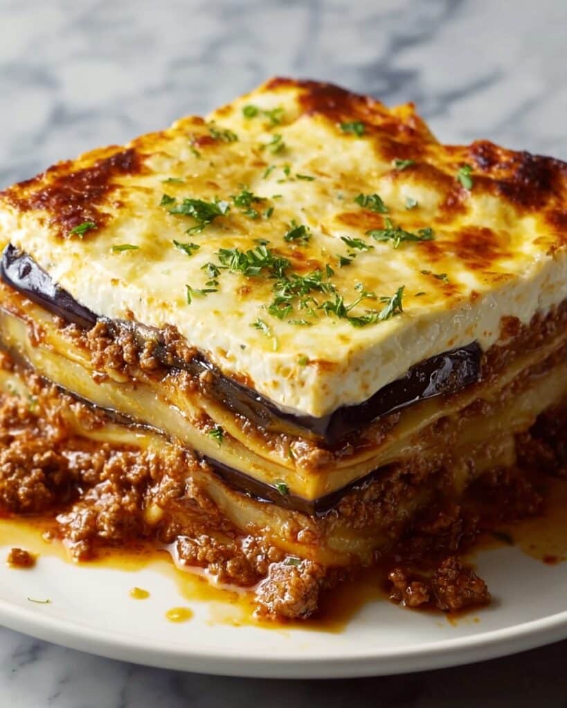 Classic Greek Eggplant Moussaka Recipe