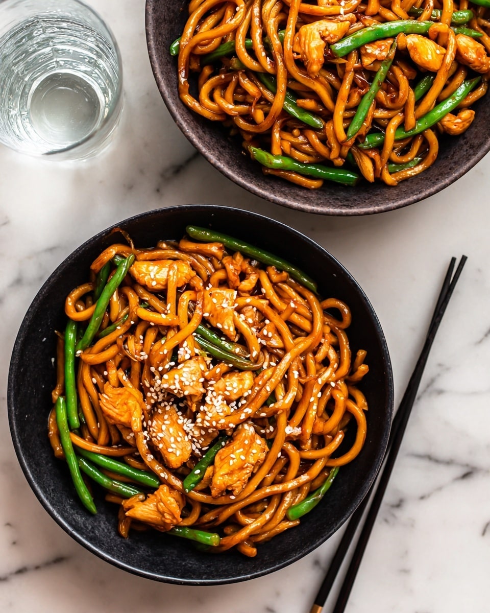 Slow Cooker Honey Garlic Chicken Noodles Recipe - Recipe Image