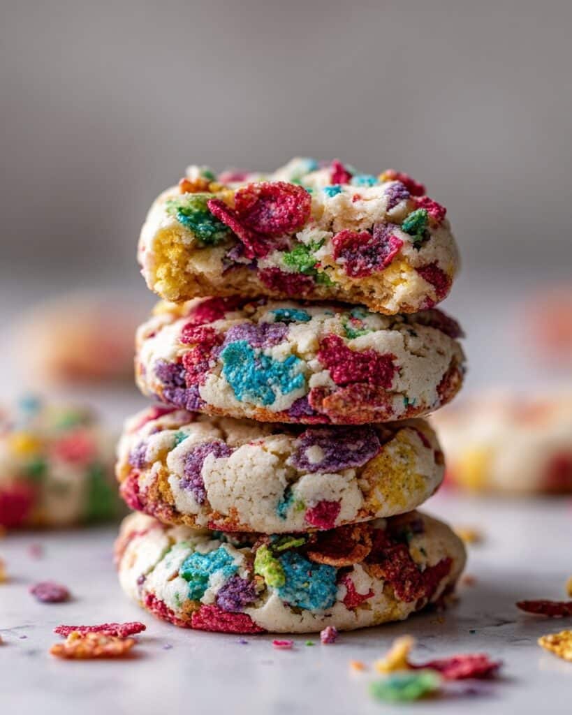Fruity Pebbles Cake Mix Cookies Recipe