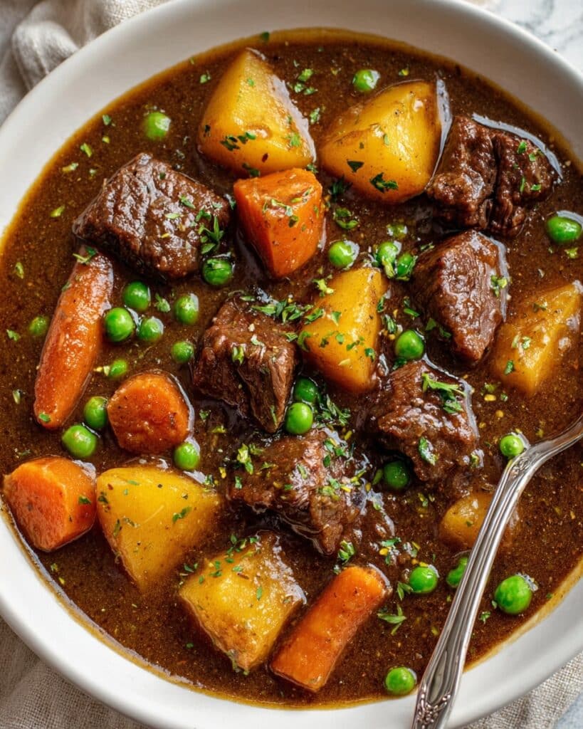 Hearty Beef Stew with Vegetables and Red Wine Recipe