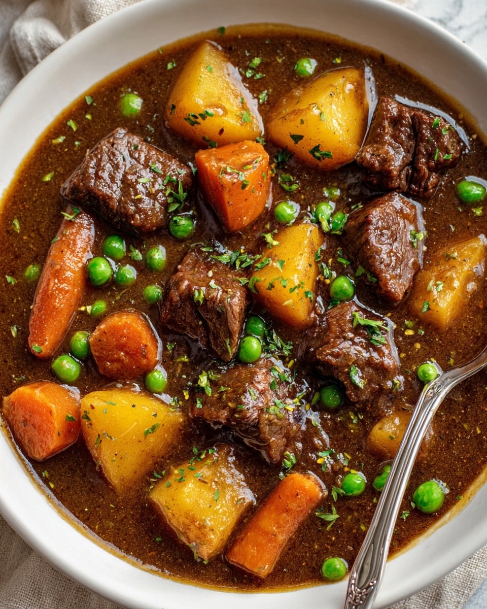 Hearty Beef Stew with Vegetables and Red Wine Recipe - Recipe Image