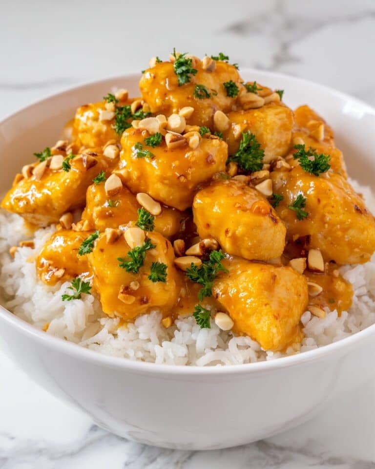 Creamy Crockpot Peanut Chicken Recipe