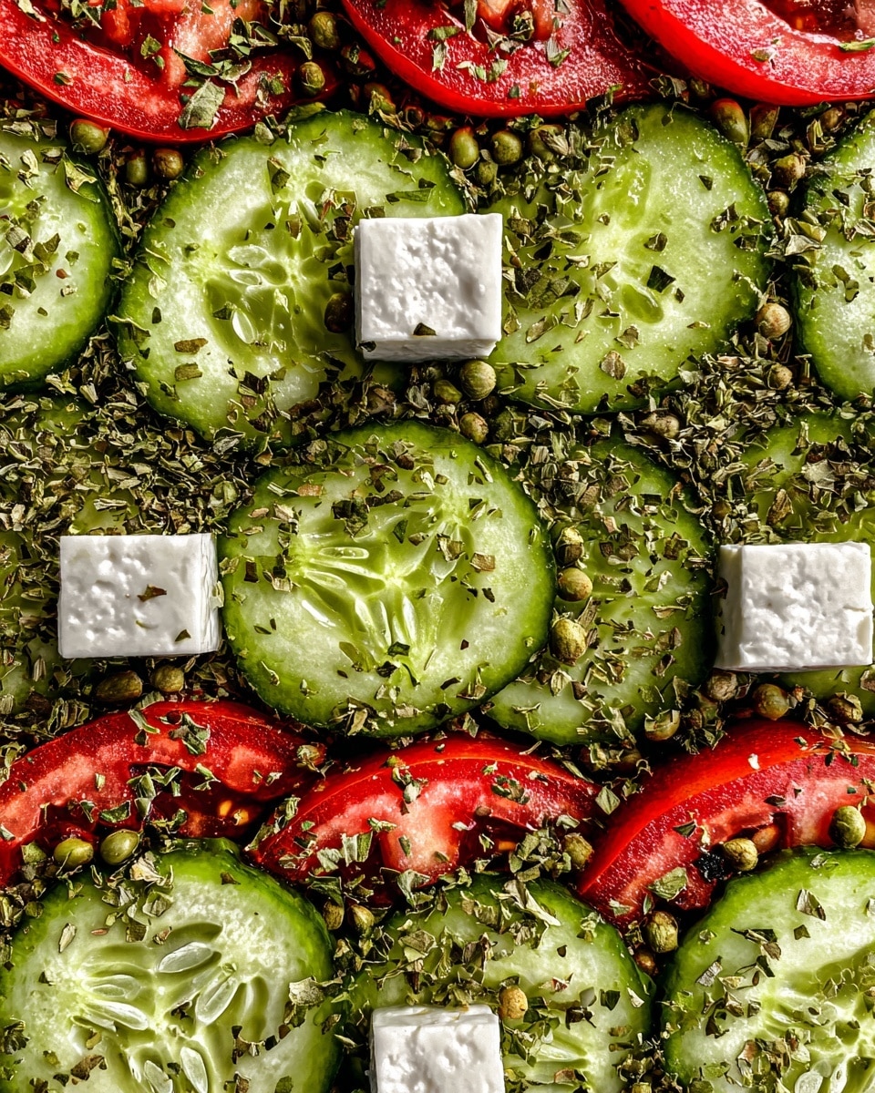 Simple Watermelon Cucumber Feta Salad Recipe - Recipe Image