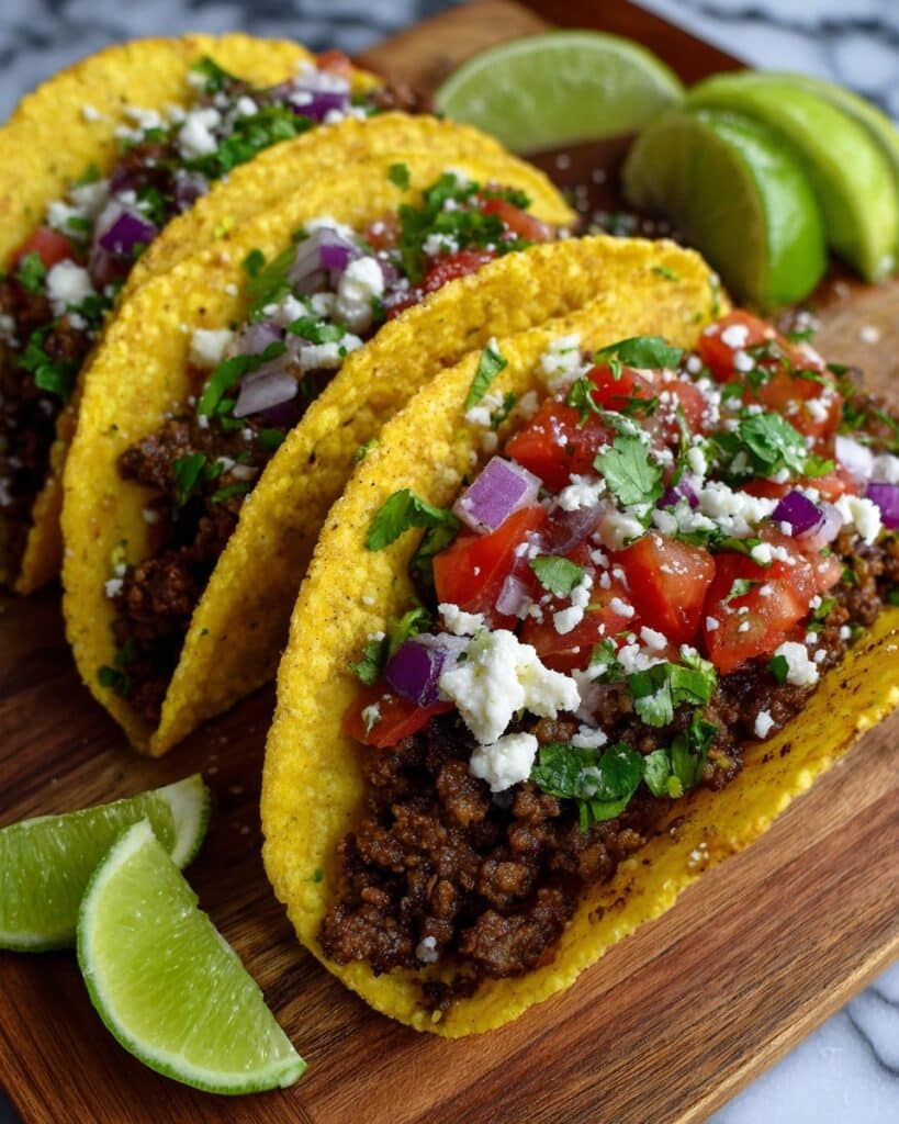 Crispy Ground Beef Tacos Recipe