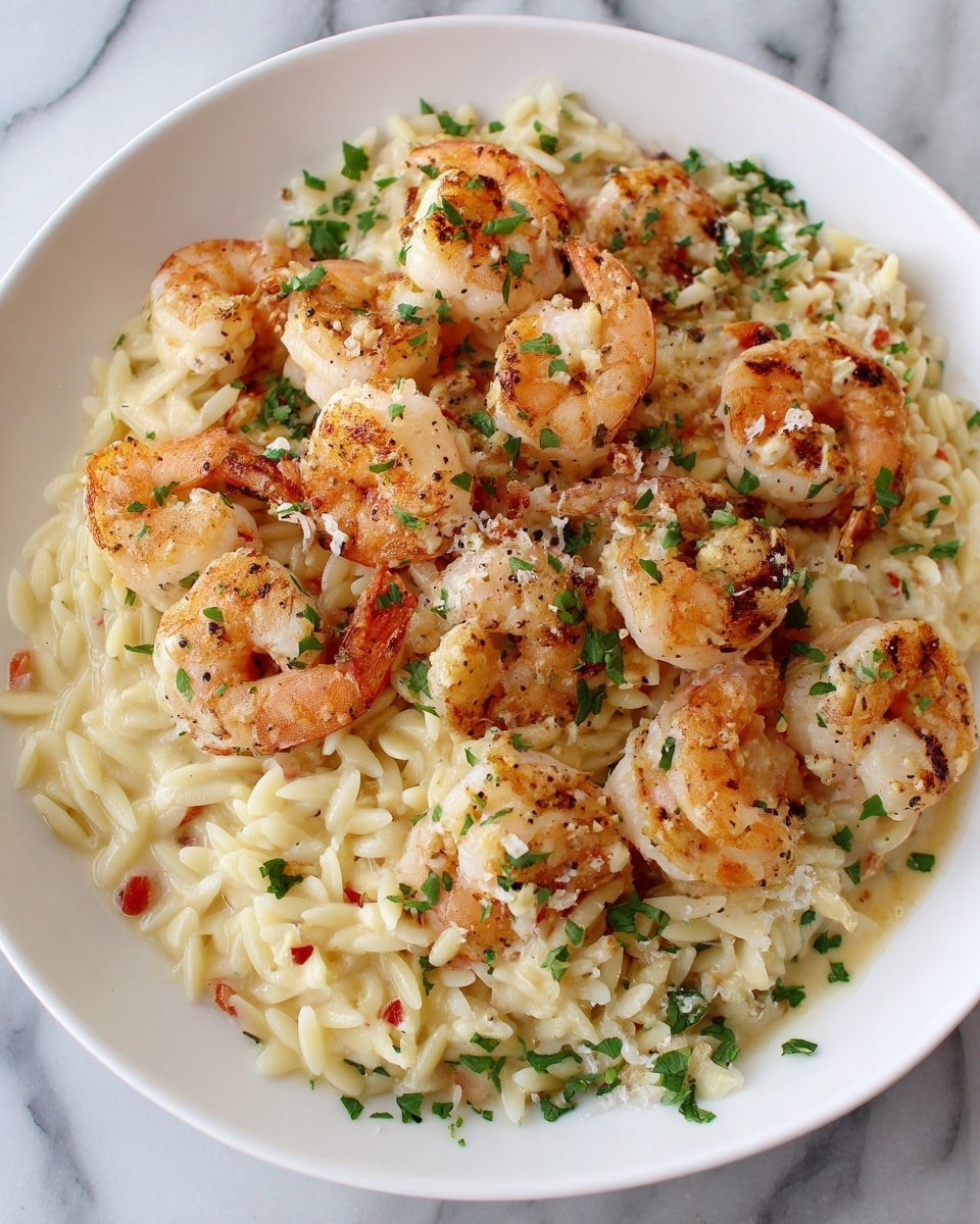 Instant Pot Tomato and Shrimp Orzo Recipe - Recipe Image