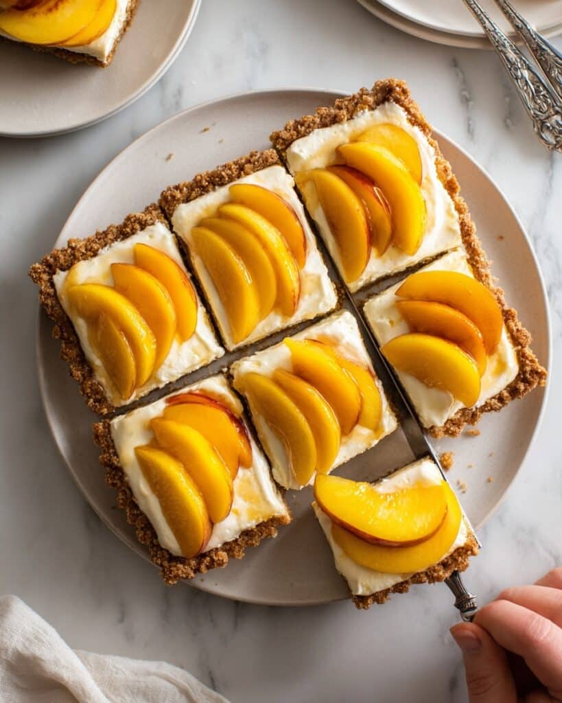 Peaches and Cream Cheese Swirl Loaf Recipe