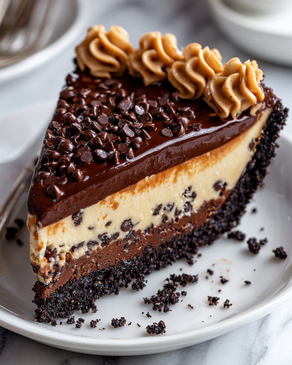 Chocolate Peanut Butter Temptation Pie Recipe - Recipe Image