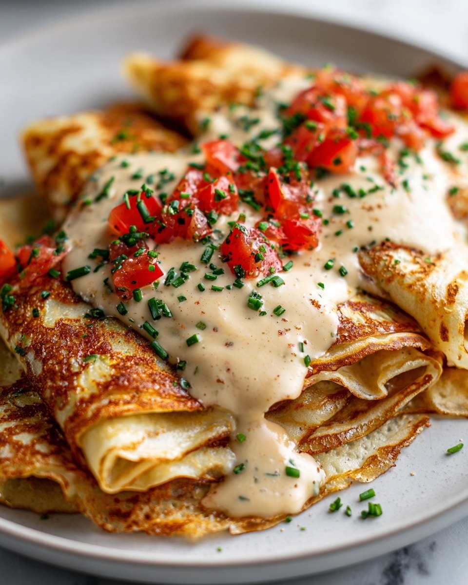 Boudin Chimichangas with Crawfish Cream Sauce Recipe - Recipe Image