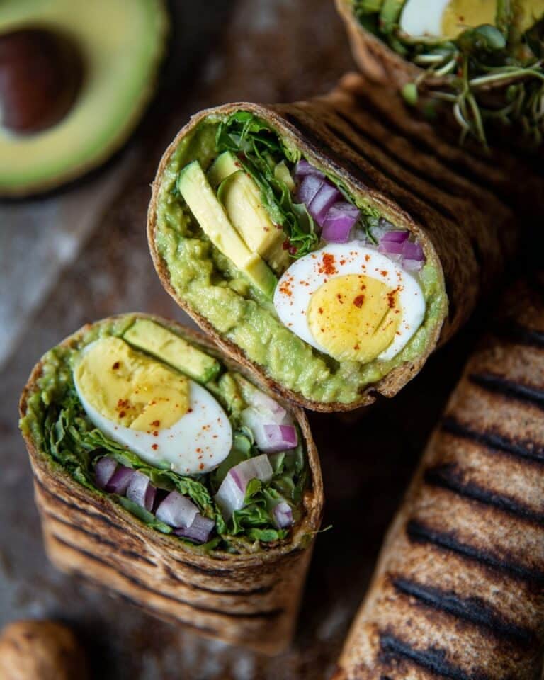 Avocado Egg Salad Roll-Ups Recipe