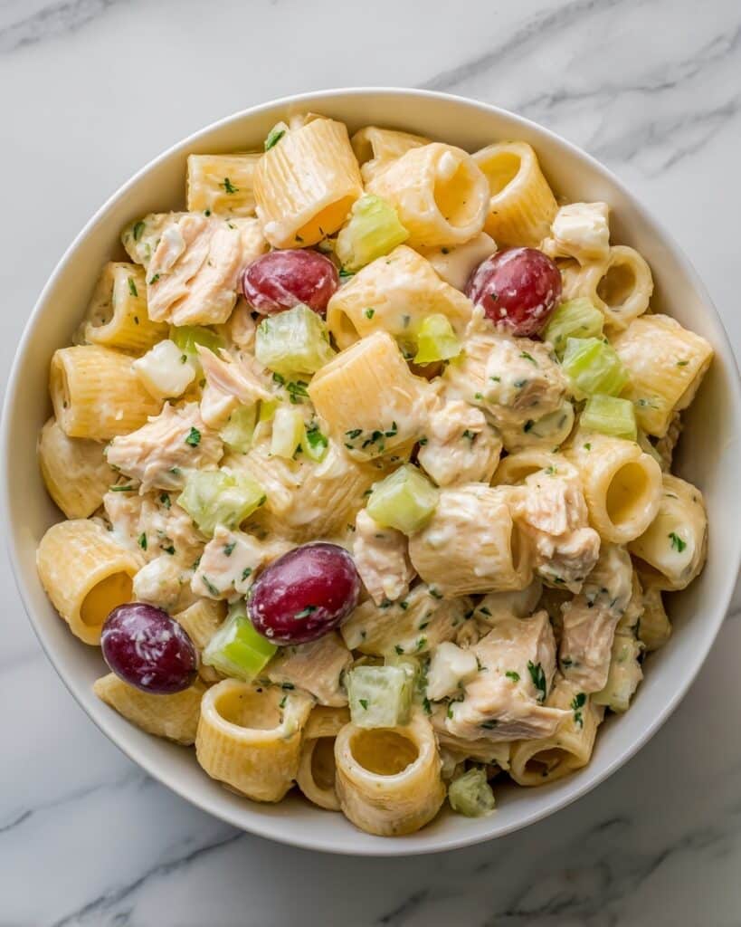 Macaroni Fruit Salad with Chicken and Fresh Fruit Recipe