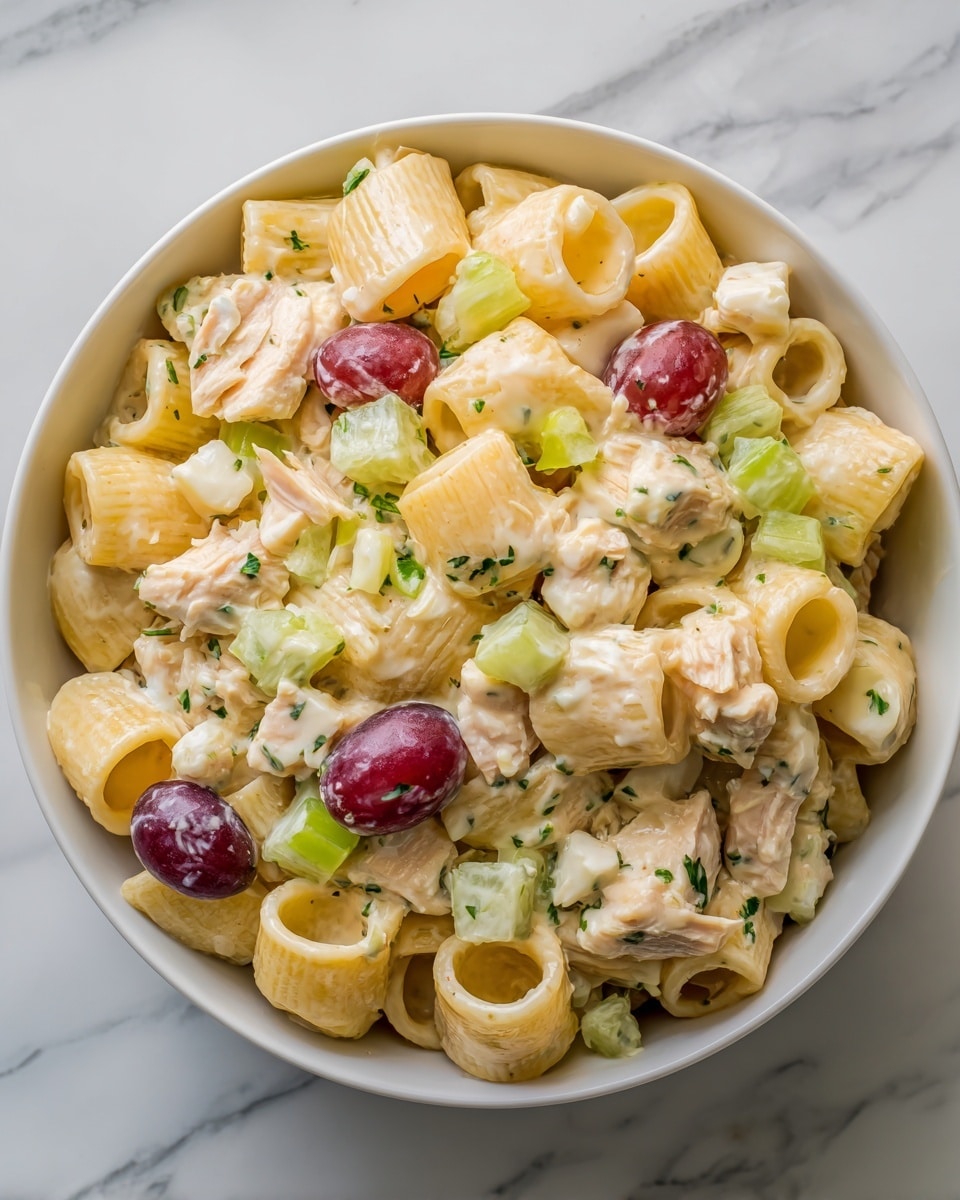 Macaroni Fruit Salad with Chicken and Fresh Fruit Recipe - Recipe Image