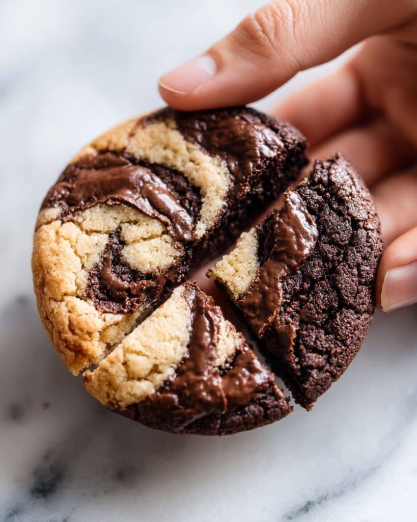 Peanut Butter Brownie Swirl Cookies Recipe