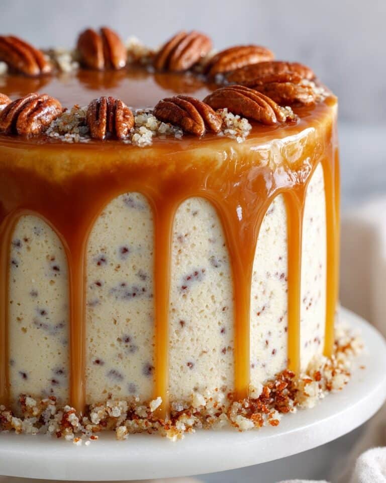 Banana Pecan Caramel Layer Cake Recipe