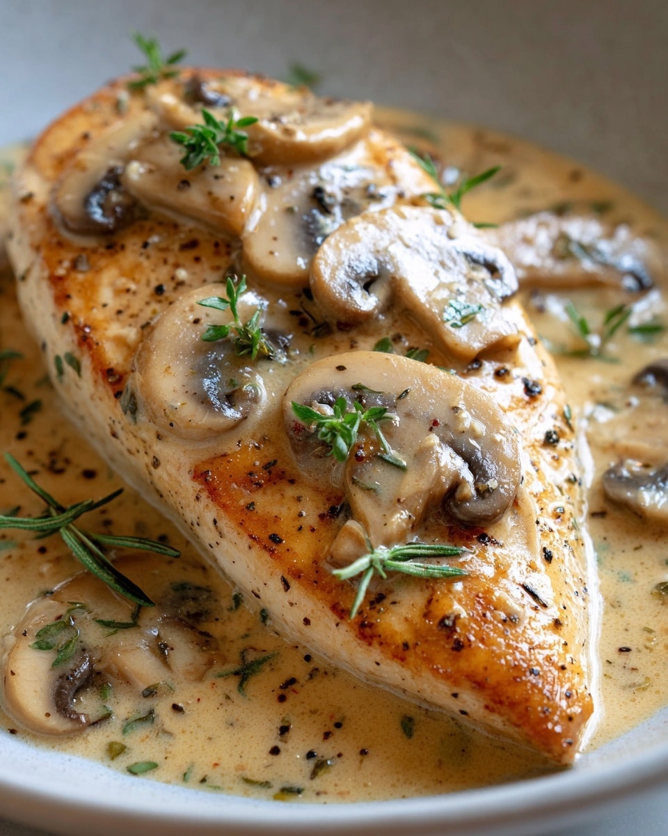 Creamy Chicken Stroganoff with Egg Noodles Recipe - Recipe Image