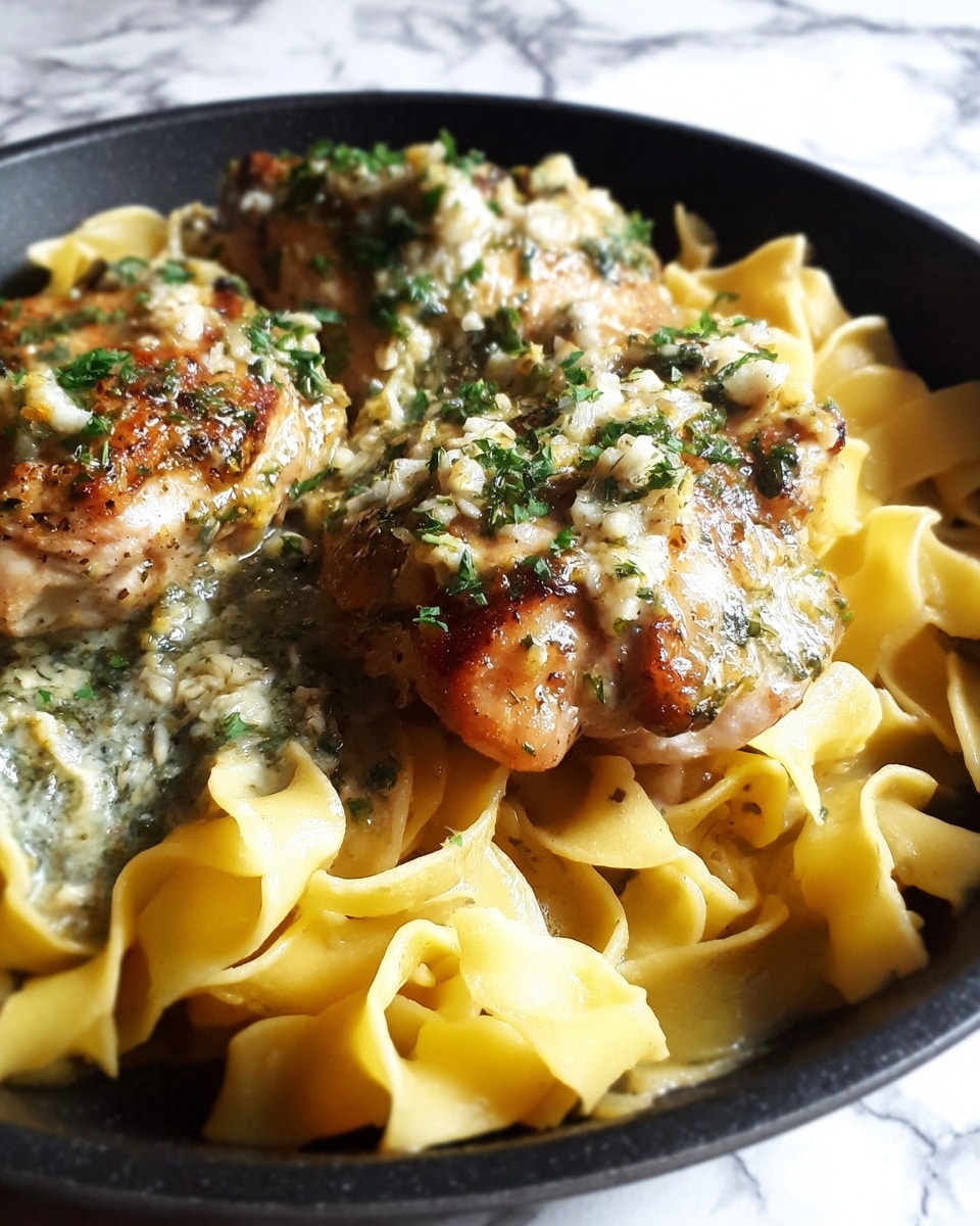 One-Pan Chicken with Buttered Noodles Recipe - Recipe Image