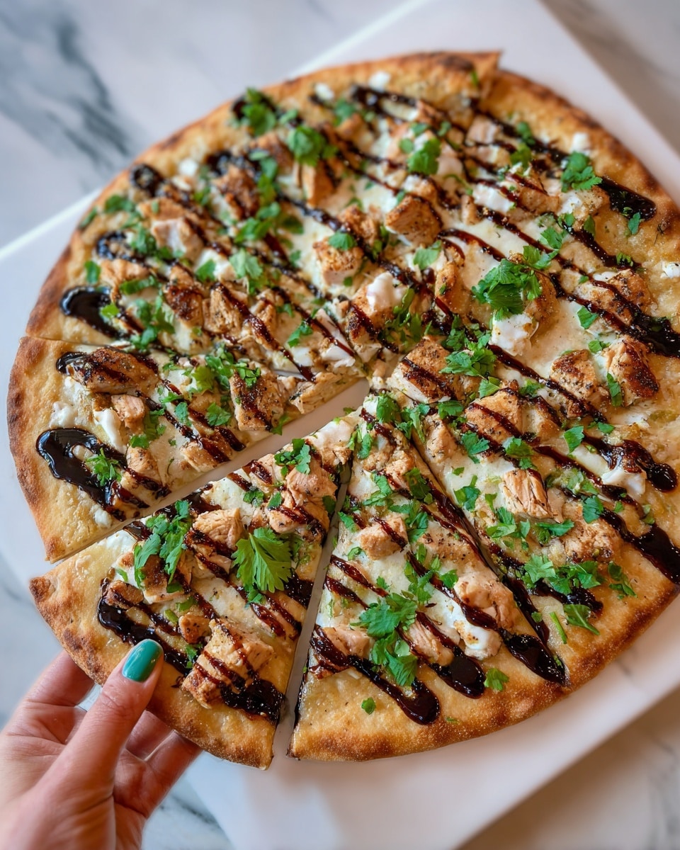 BBQ Chicken Pizza Recipe - Recipe Image