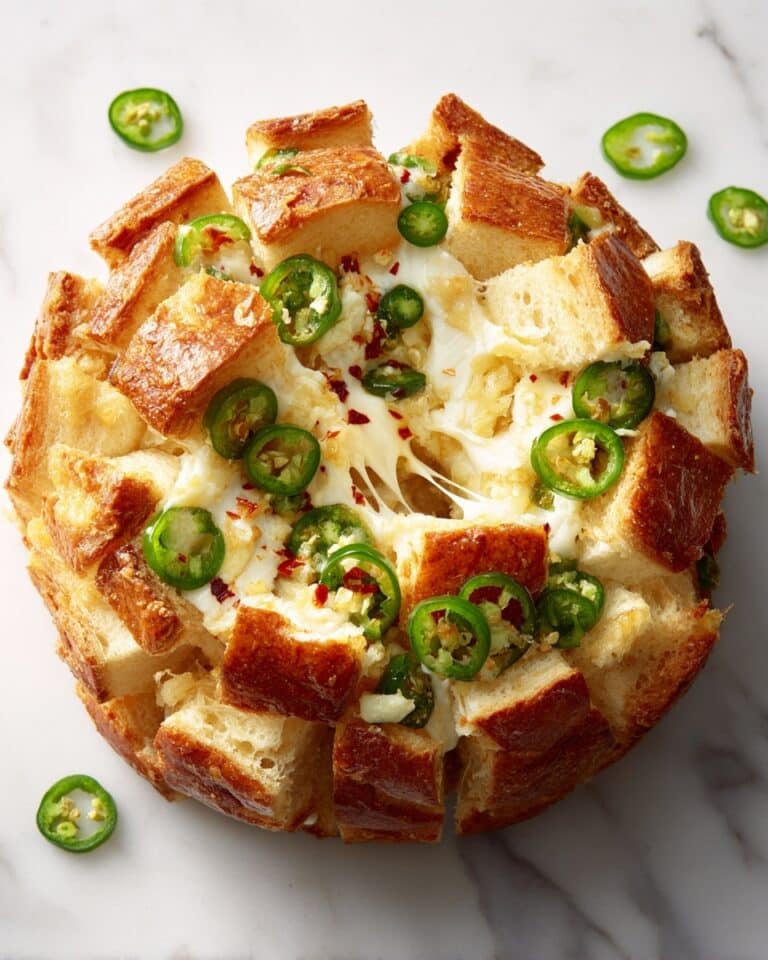 Cheddar Jalapeño Pull Apart Bread Recipe