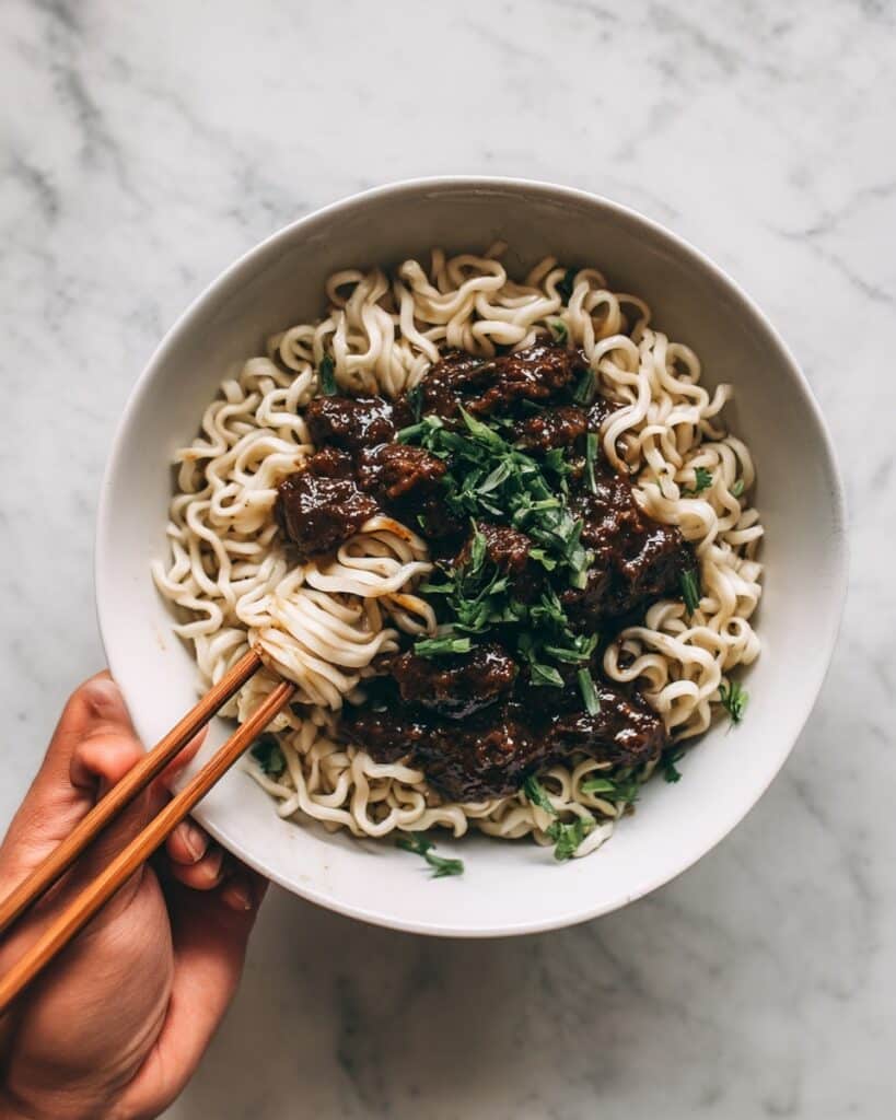 Honey Soy Crispy Beef and Noodles Recipe