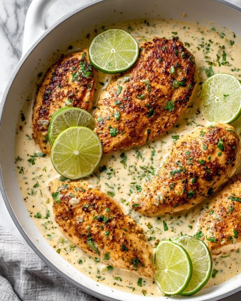 Creamy Cilantro Lime Chicken and Rice Recipe