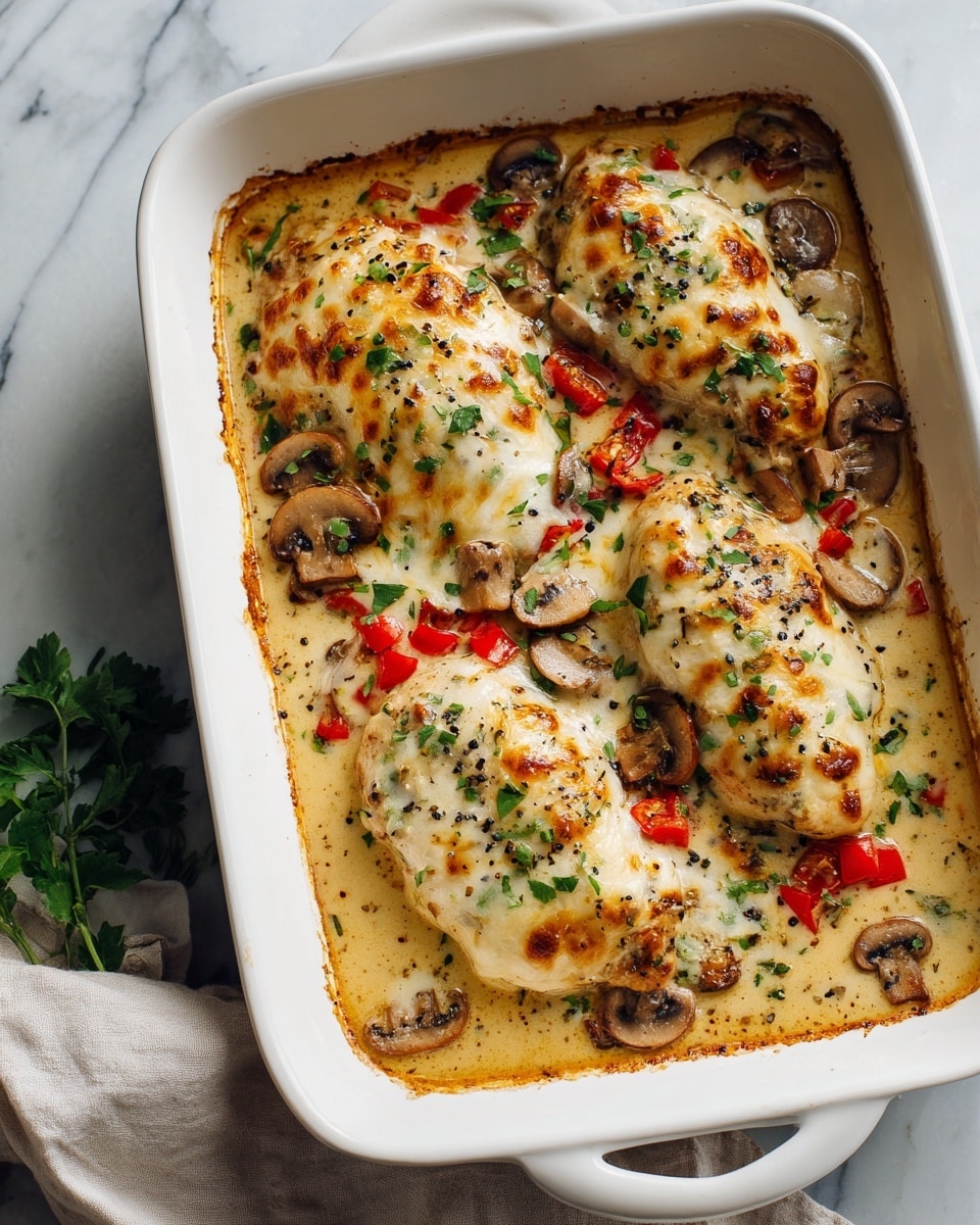 Cheesy Angel Chicken and Rice Casserole Recipe - Recipe Image