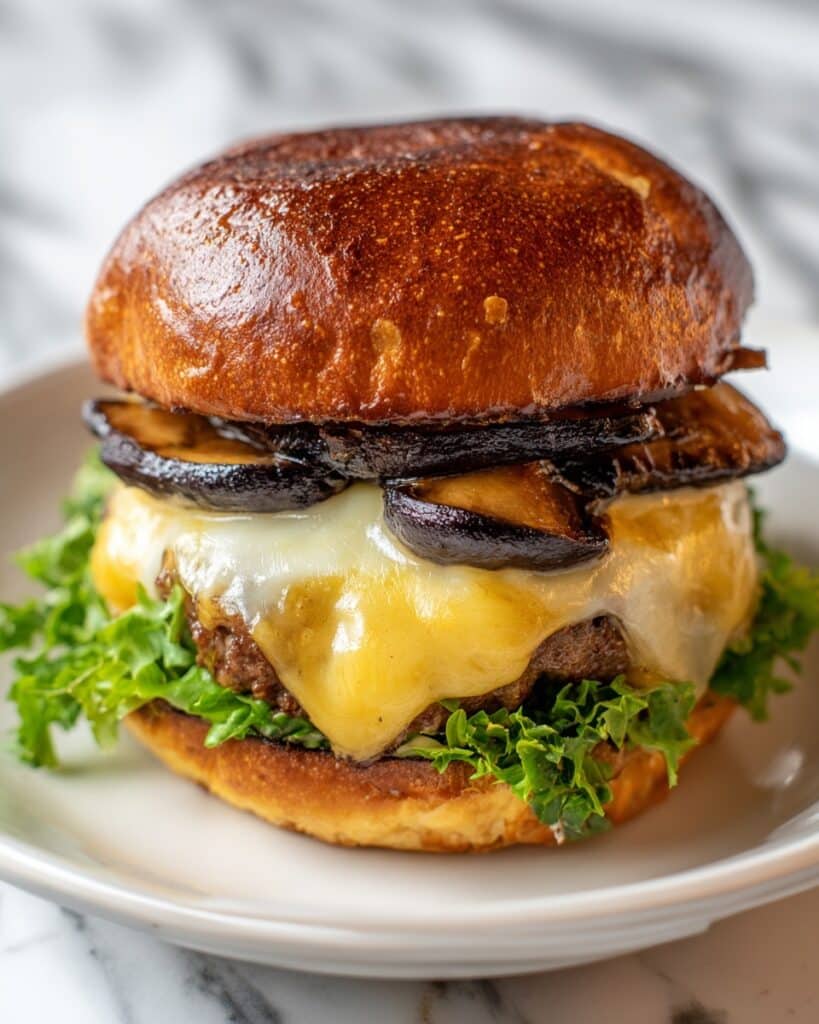 Mushroom Swiss Patty Melt Recipe