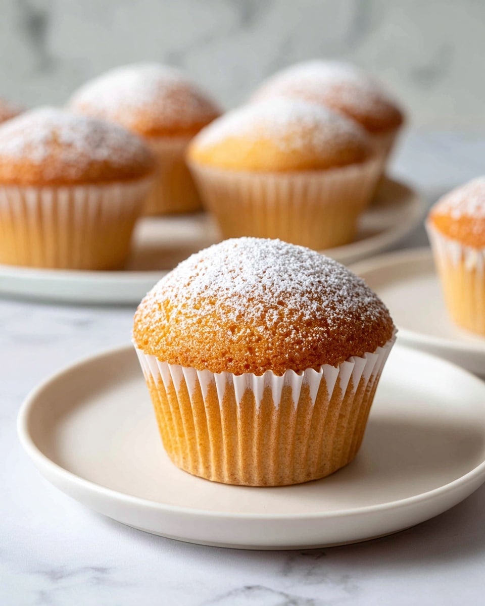 Fluffy Japanese Cotton Cheesecake Cupcakes Recipe - Recipe Image