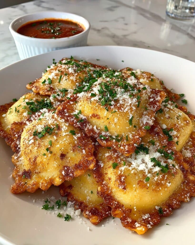 Fried Ravioli with Marinara Dipping Sauce Recipe