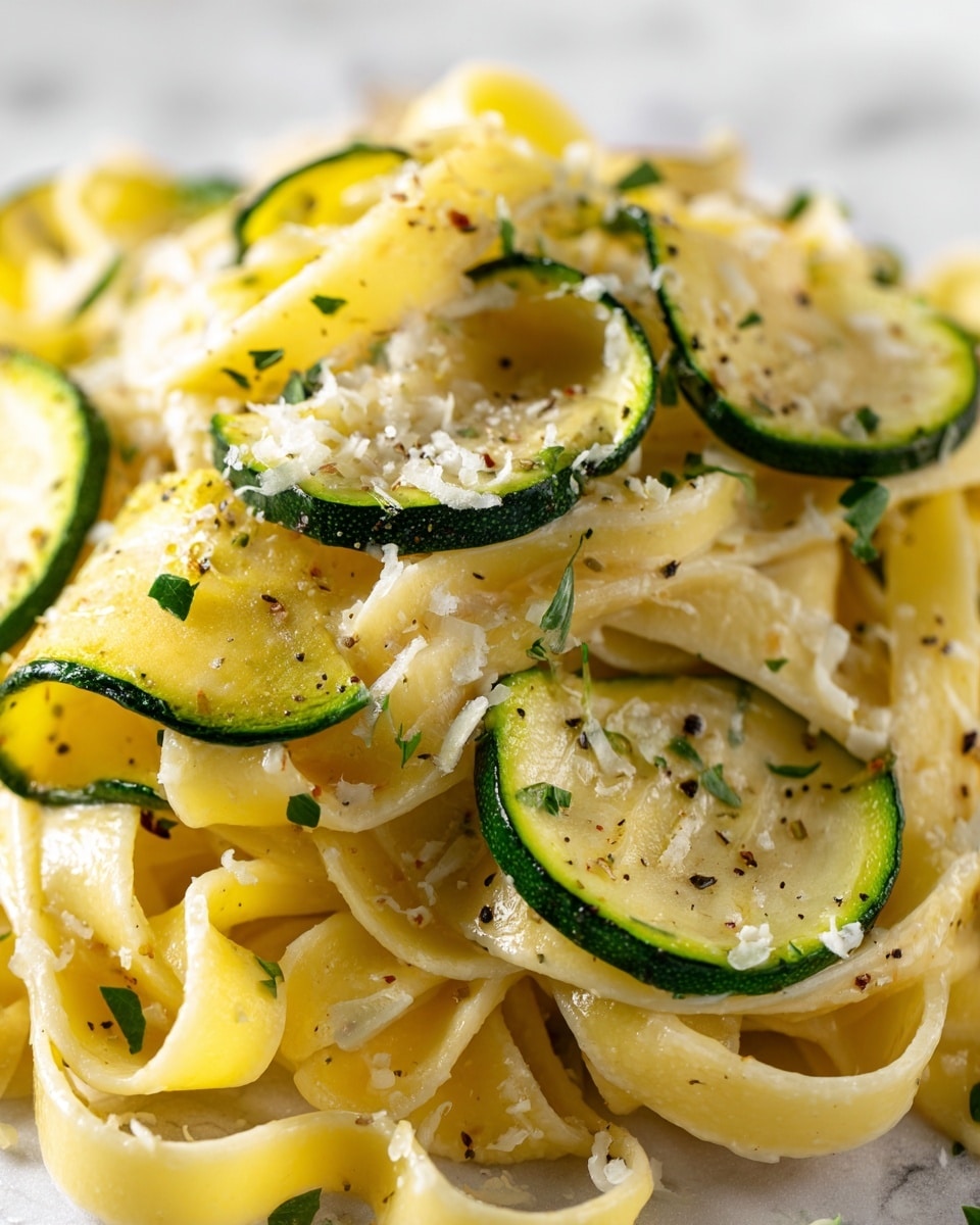Creamy Courgette Pasta Recipe - Recipe Image