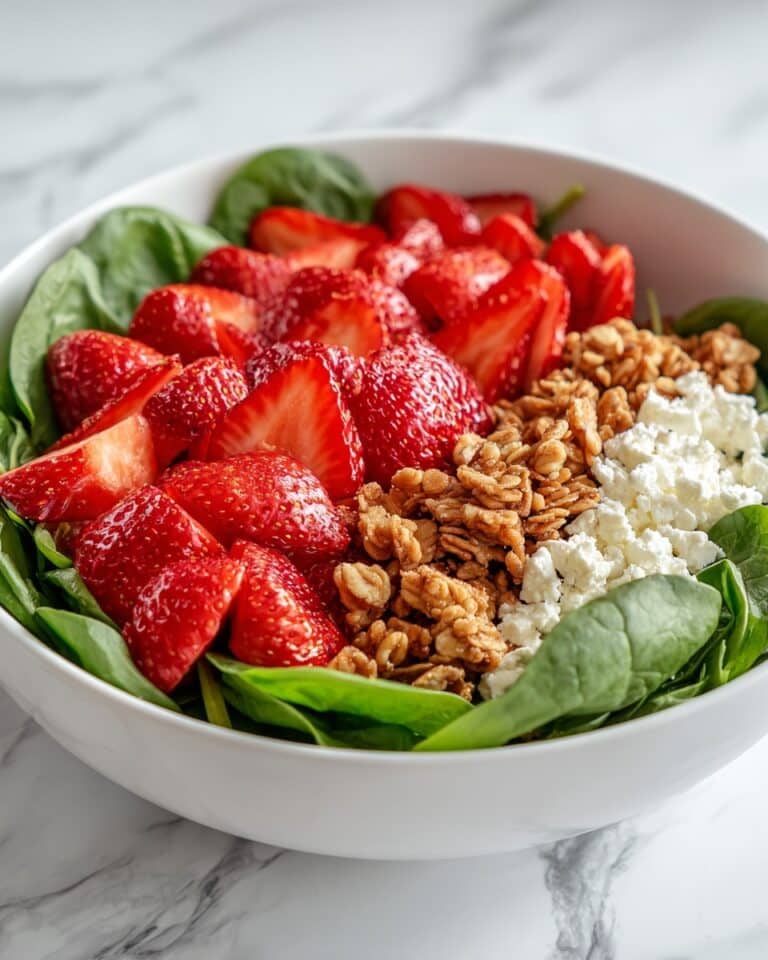 Strawberry Crunch Salad with Toasted Almonds and Champagne Vinaigrette Recipe