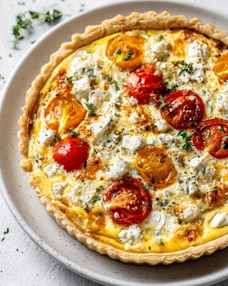 Goat Cheese & Cherry Tomato Tart Recipe