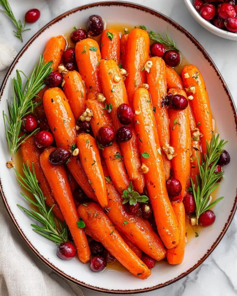 Maple Roasted Carrots with Cranberries Recipe
