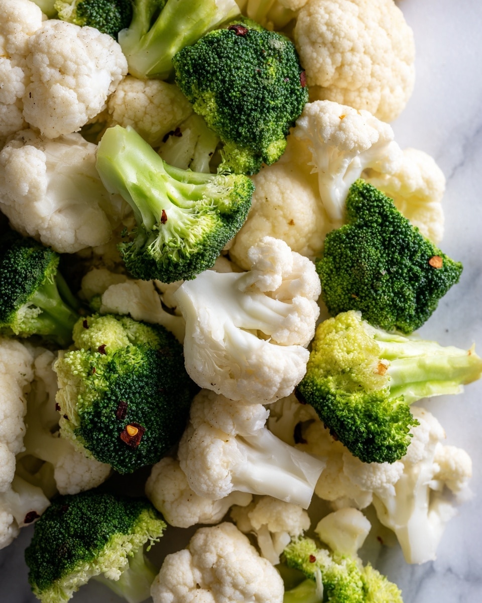 Cauliflower Broccoli Salad with Honey Vinaigrette and Bacon Recipe - Recipe Image